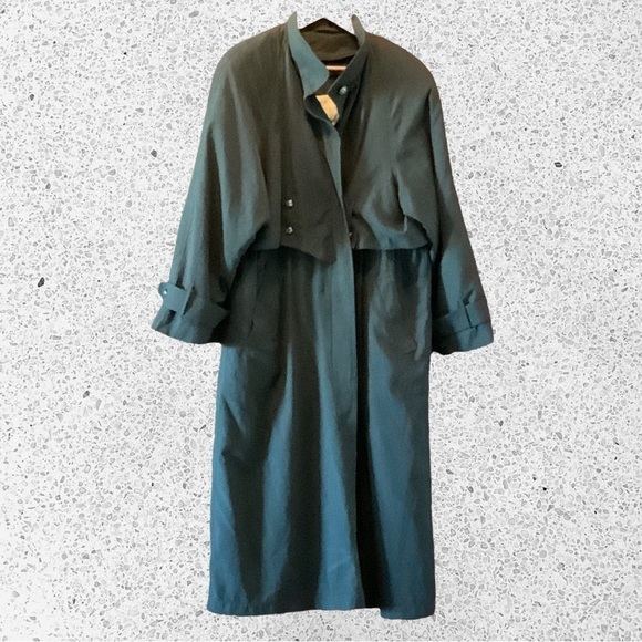 Reduced Price Full length Valerie Stevens Trench Coat SZ10 - Picture 1 of 7